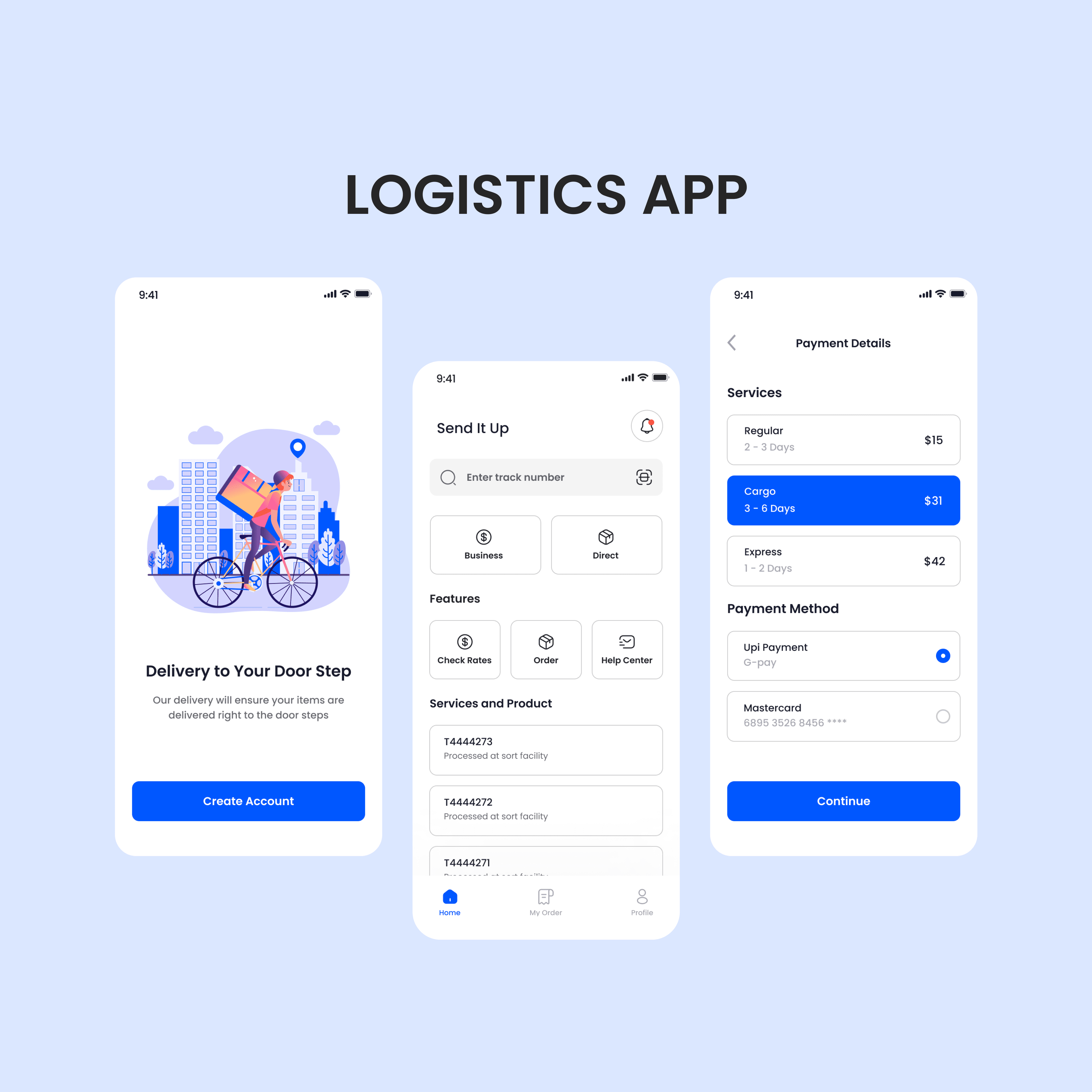 Logistics App Design